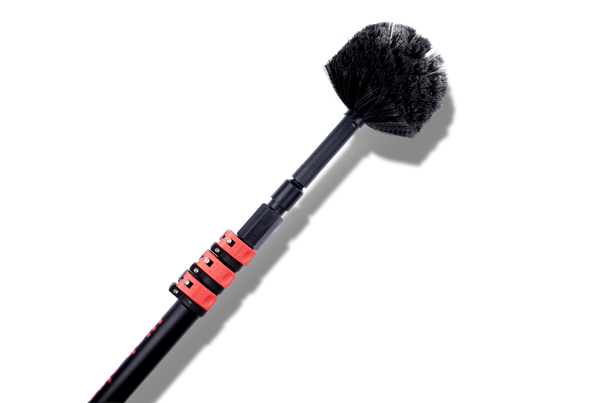 Aluminium Telescopic pole with cobweb brush