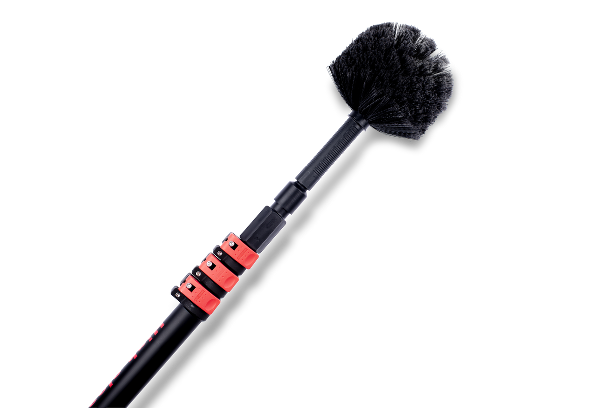 3K Full Carbon Telescopic pole with cobweb brush