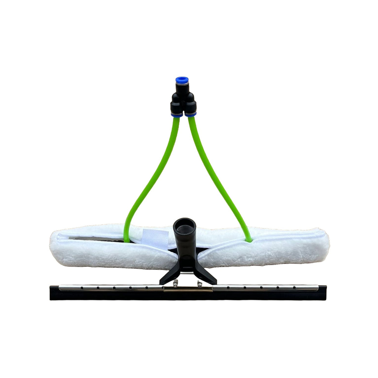 Window cleaning kit with water softener