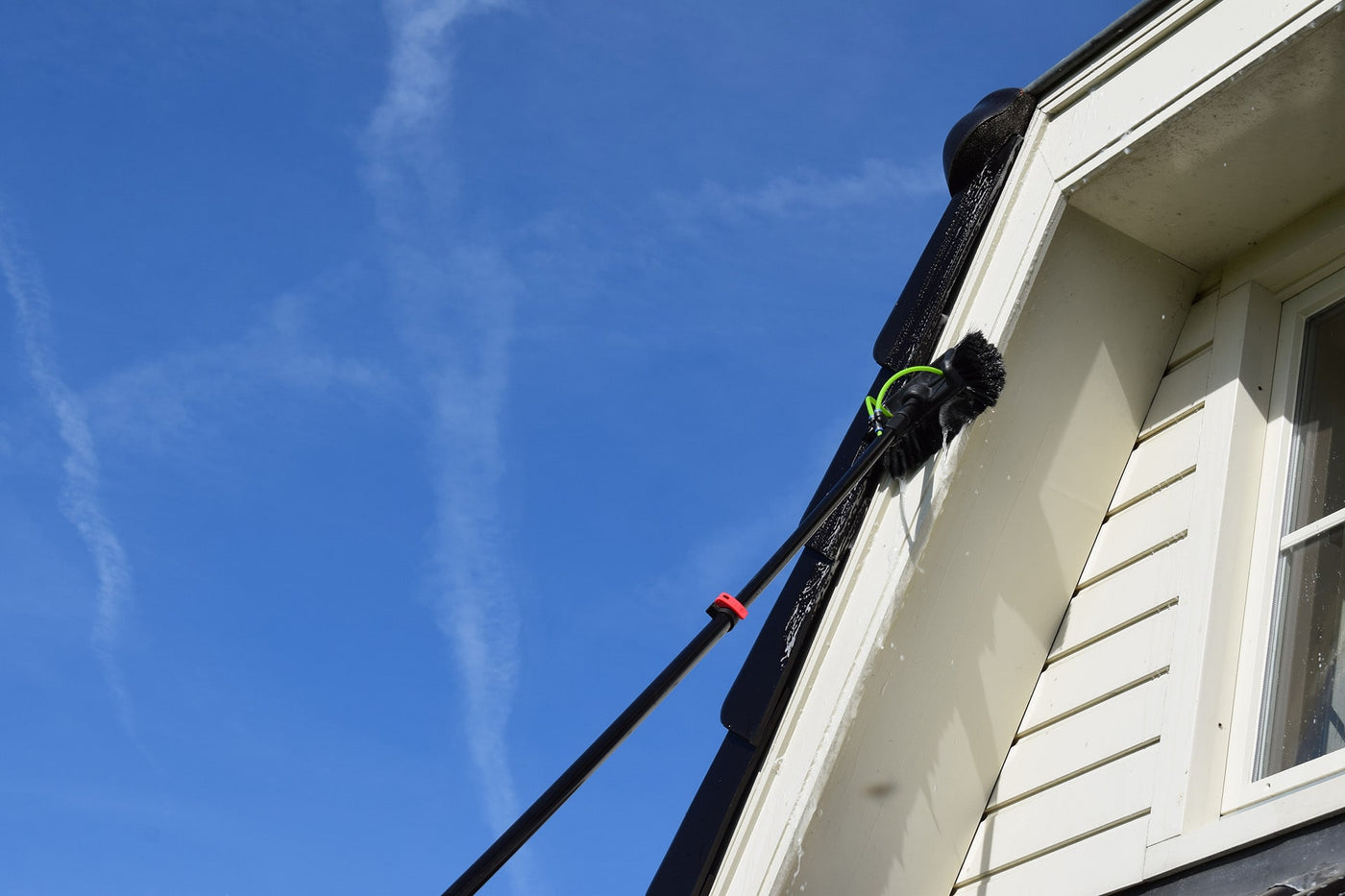 Vijfvlaksborstel voor telescoopsteel