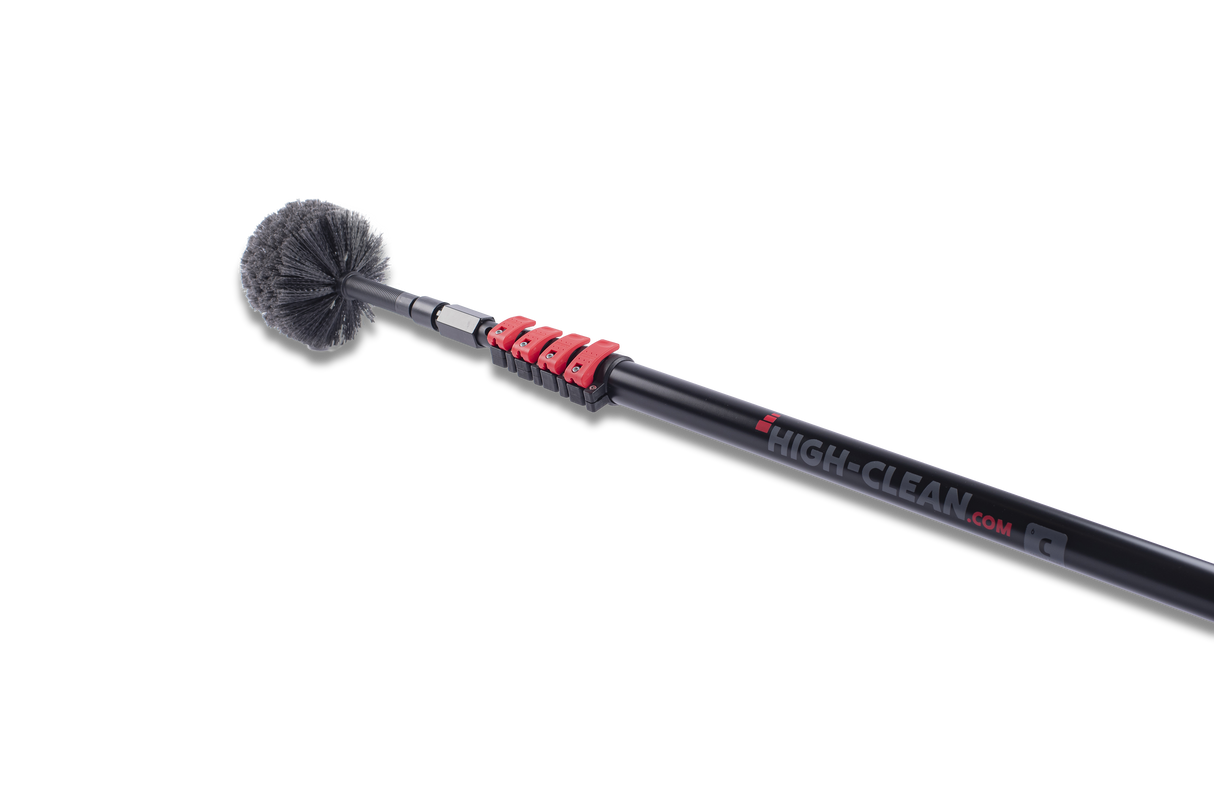 Carbon Fiber Telescopic pole with cobweb brush