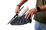 Window cleaning kit with water softener
