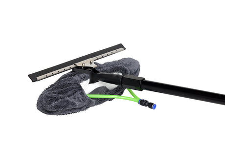 The drying cloth attached to the washer-cleaner set
