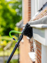 Cleaning fascia using the five-sided brush