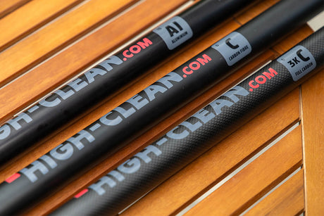 The three different materials shown next to each other