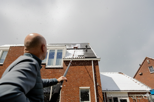 Telescopic pole Aluminium with Super Snow Remover