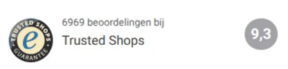 Trusted Shops review score of 9.3