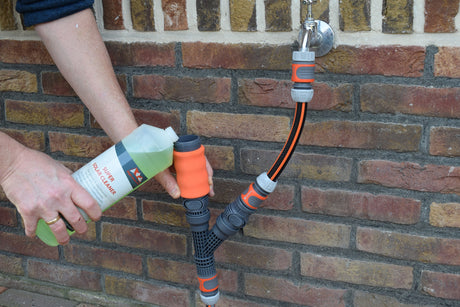 zeepdispenser telescoopsteel gardena met tussenstukken