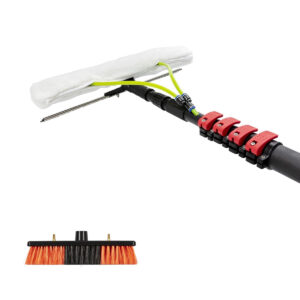 Telescopic pole Carbon Fiber washer-wiper set