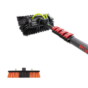 Telescopic pole Carbon Fiber with five-sided brush